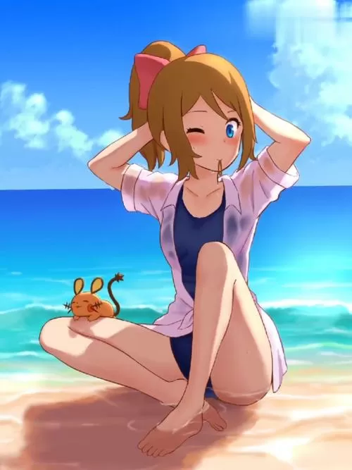 精灵宝可梦娘化泳装