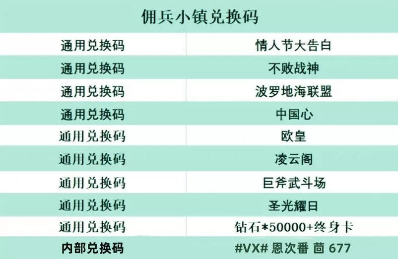 热血佣兵微信小程序版兑换码