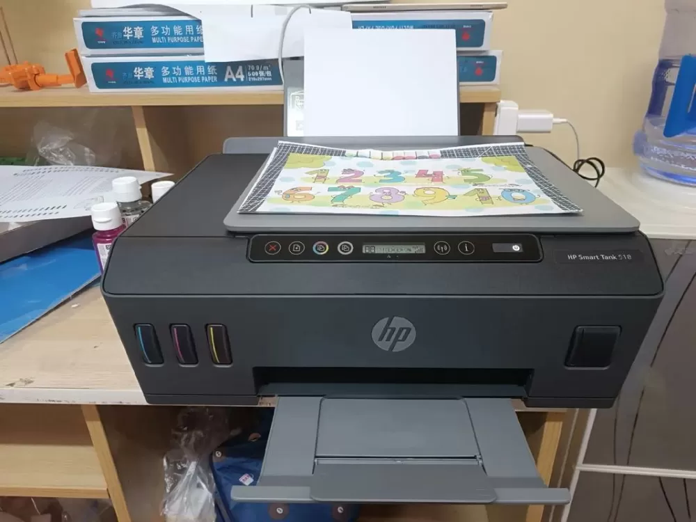 惠普518打印机怎么打印彩色