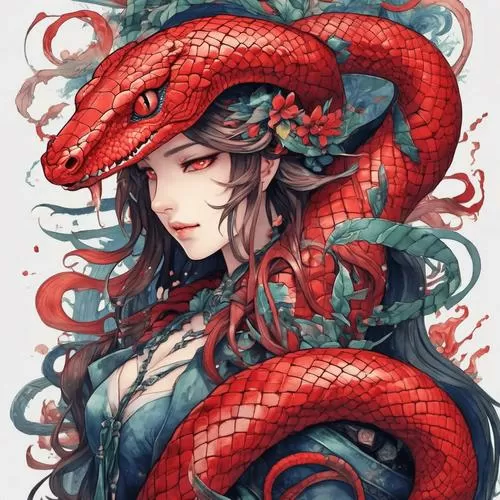 人蛇女蛇娘人类