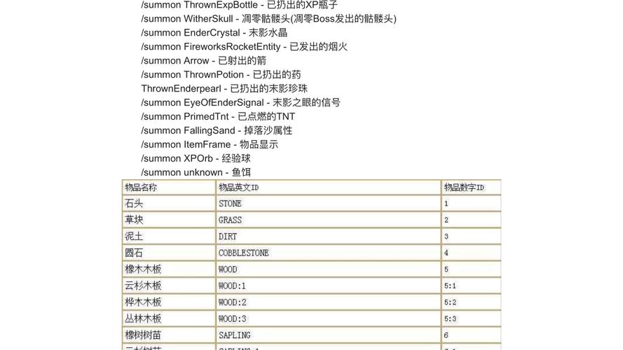 我的世界武器代码指令大全