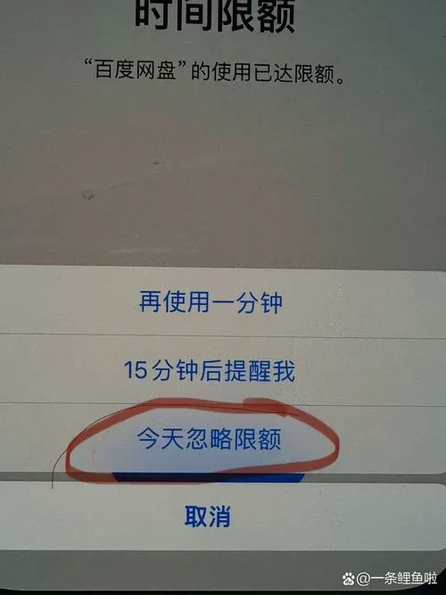如何禁止忽略今天限额