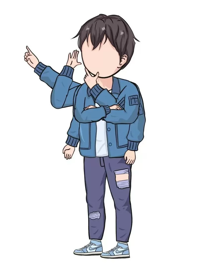 沙雕人物素材