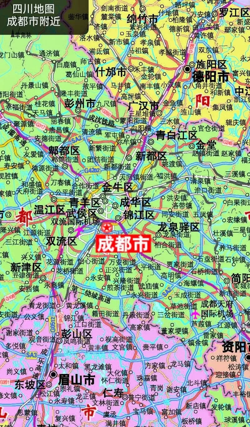 成都电子地图最新版高清版大地图
