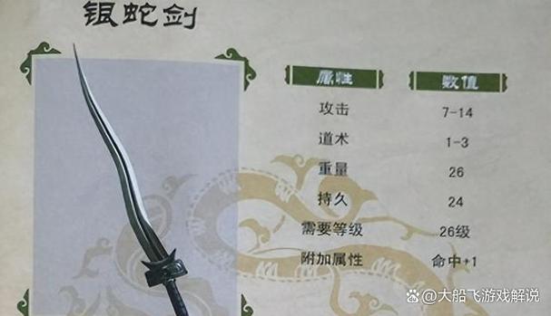 道士银蛇多少级可以带装备