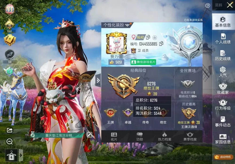 和平精英战绩能删除吗