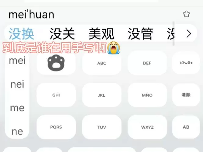 一边打字一边手写的输入法