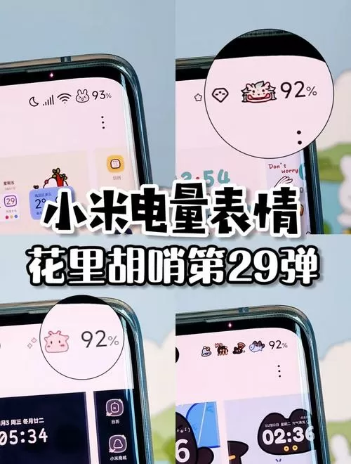 小米电量显示怎么变大