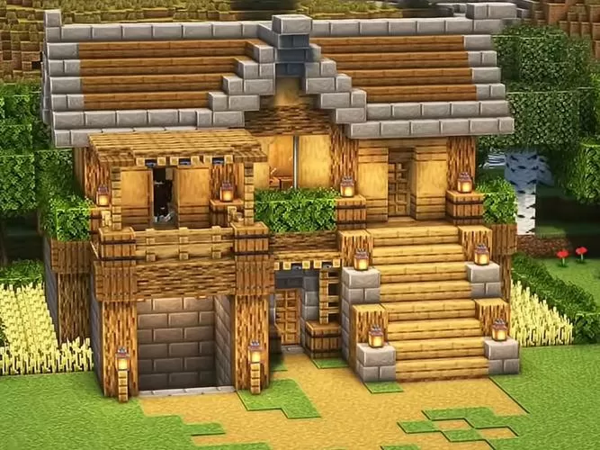 我的世界田园小屋双层截图