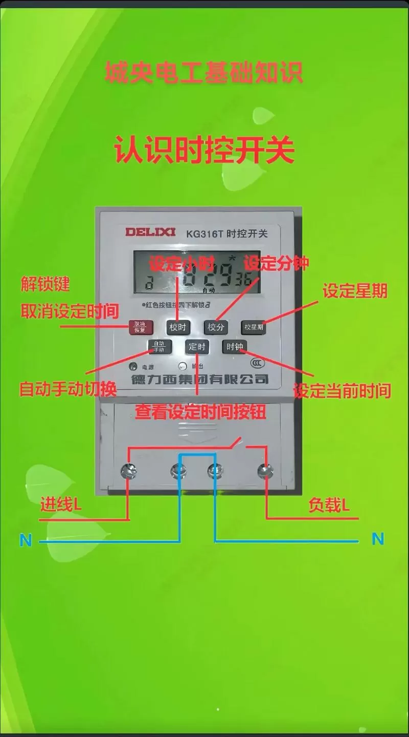 时控开关怎么调定时开关视频