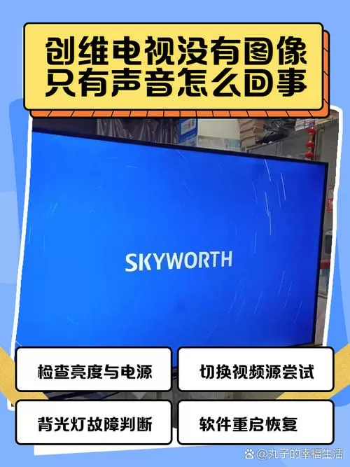 创维电视能听到声音看不到屏幕