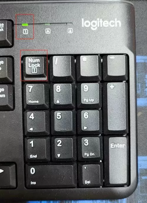 罗技键盘数字键打不出来怎么解锁