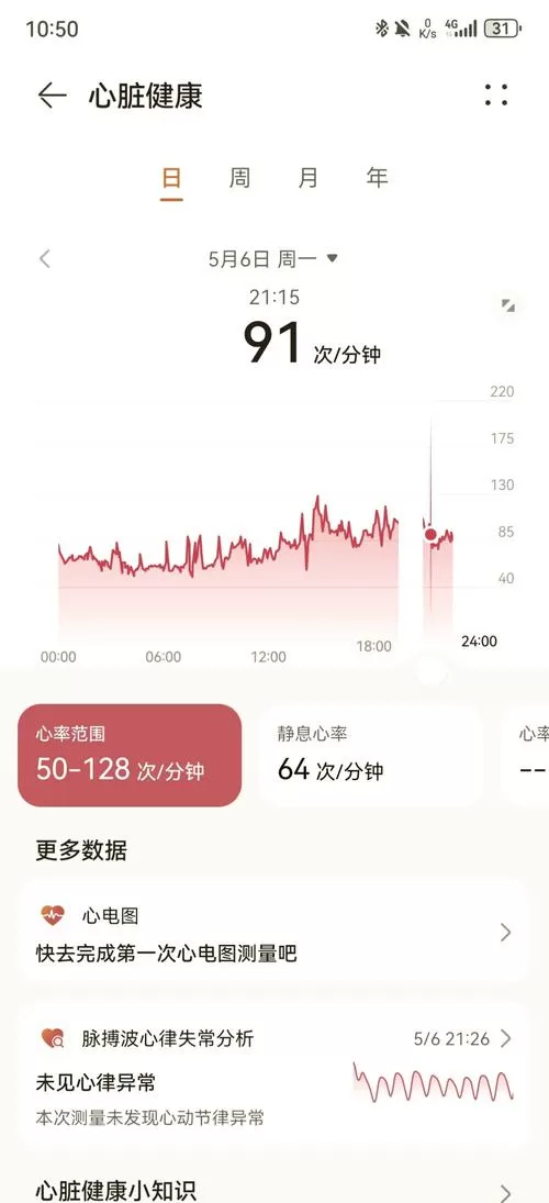 华为手环怎么测心率