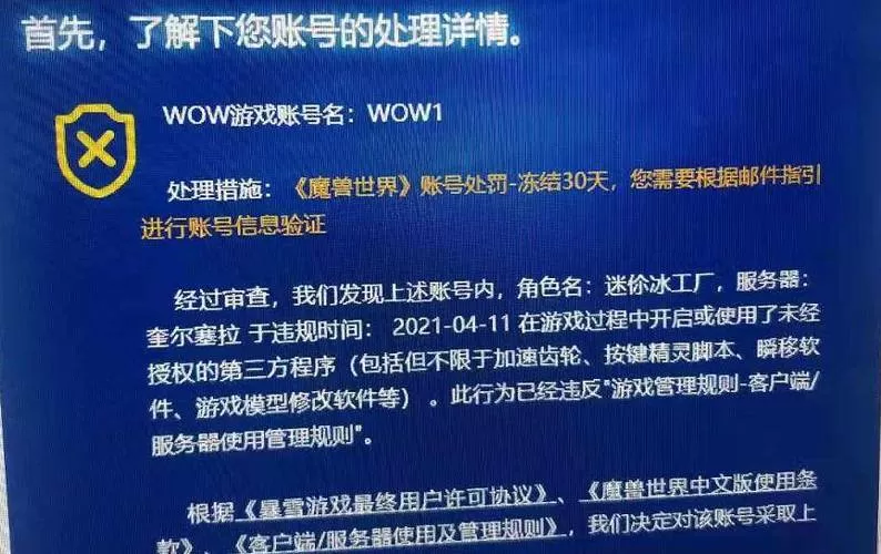 魔兽世界怀旧服脚本封号概率
