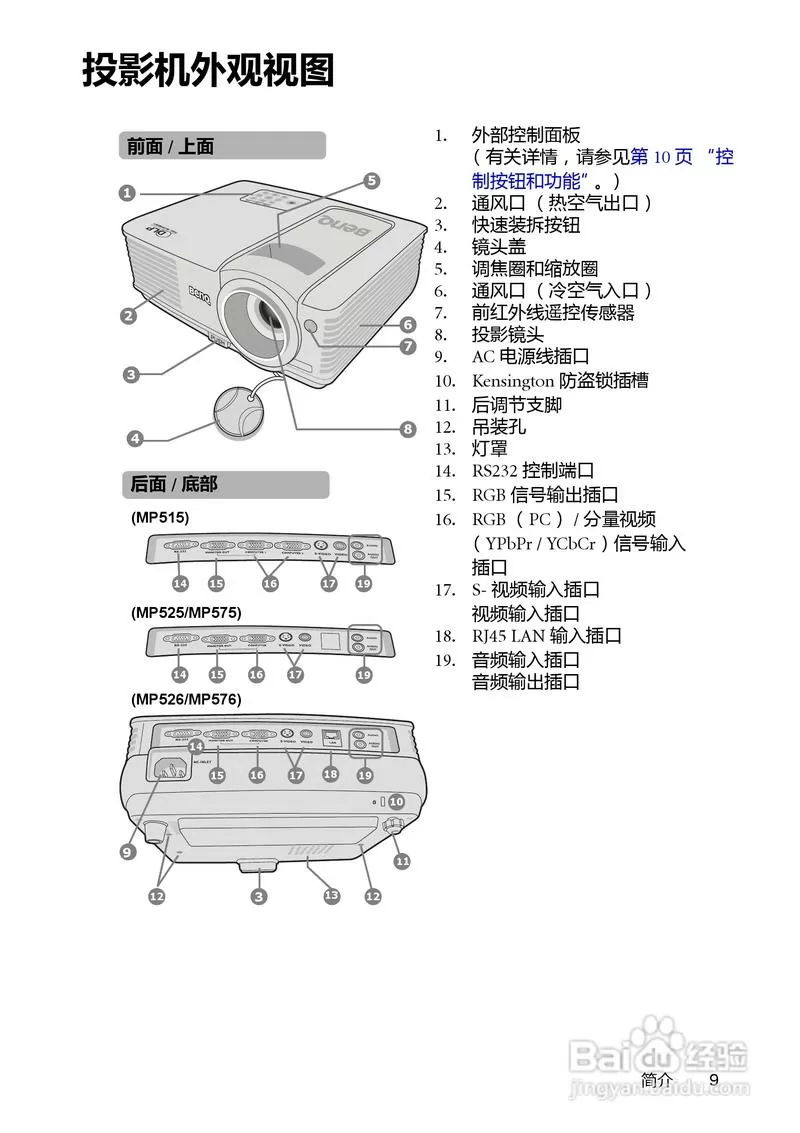 明基投影仪使用教程