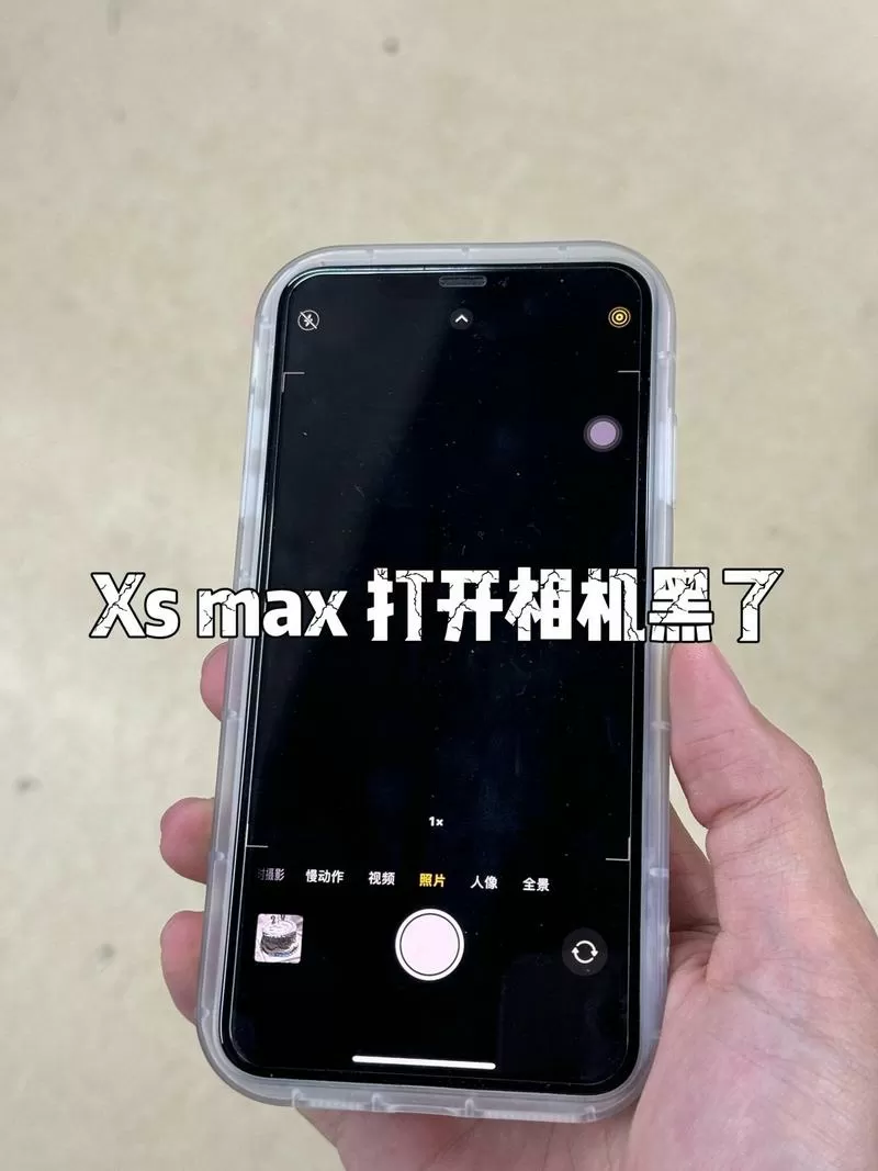 苹果手机后置摄像头黑屏手电筒不亮