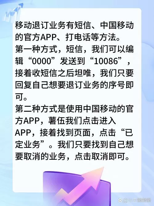 移动短信退订业务怎么退订