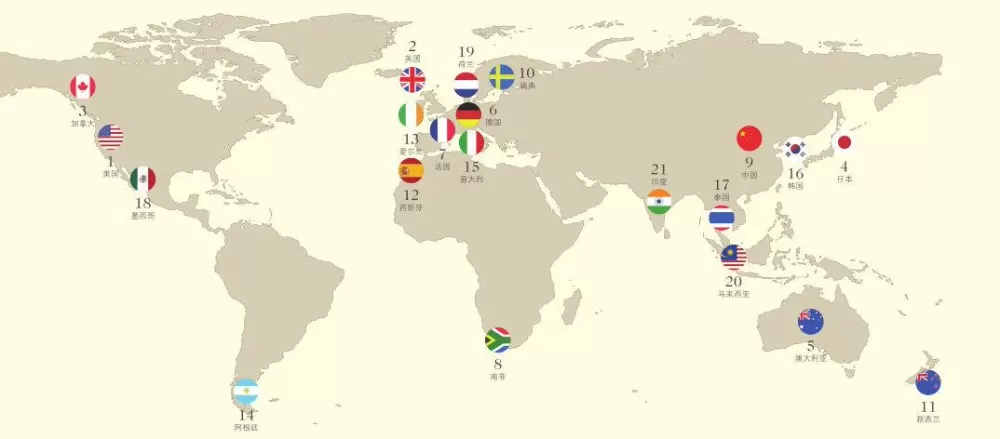 世界地图所有国家