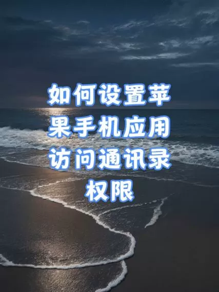 iPhone设置访问权限