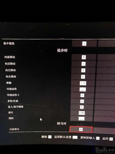 荒野大镖客2电脑键盘按键说明