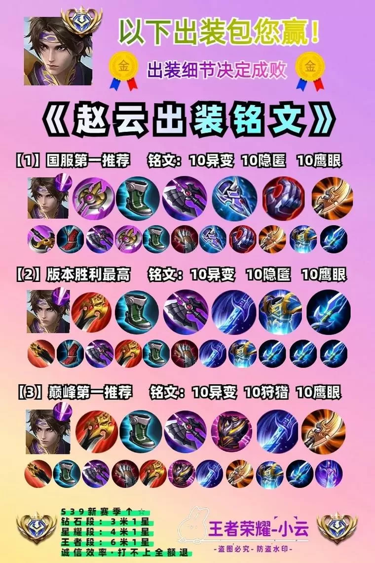 赵云一枪秒人出装