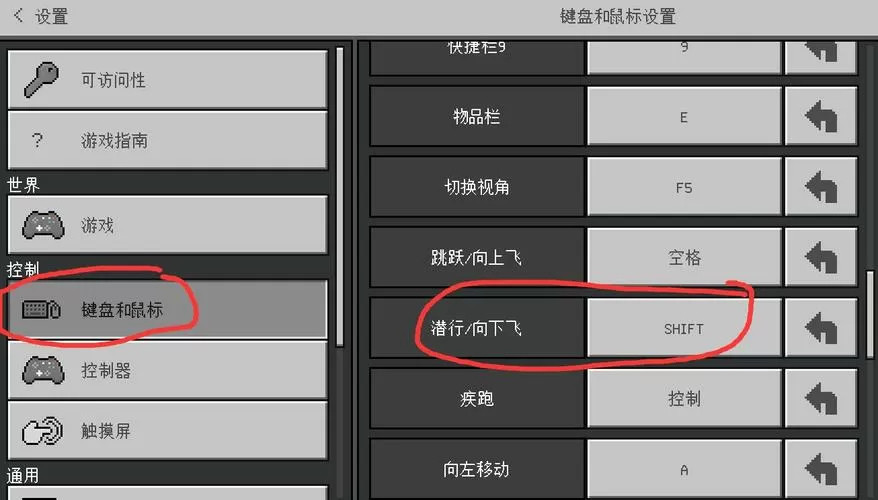 我的世界不小心隐藏了按键