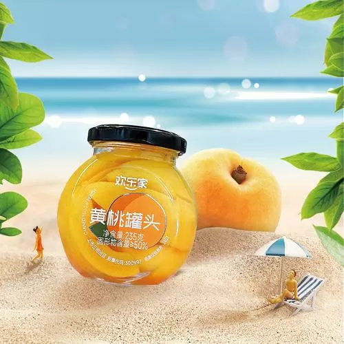 黄桃罐头的打开方式