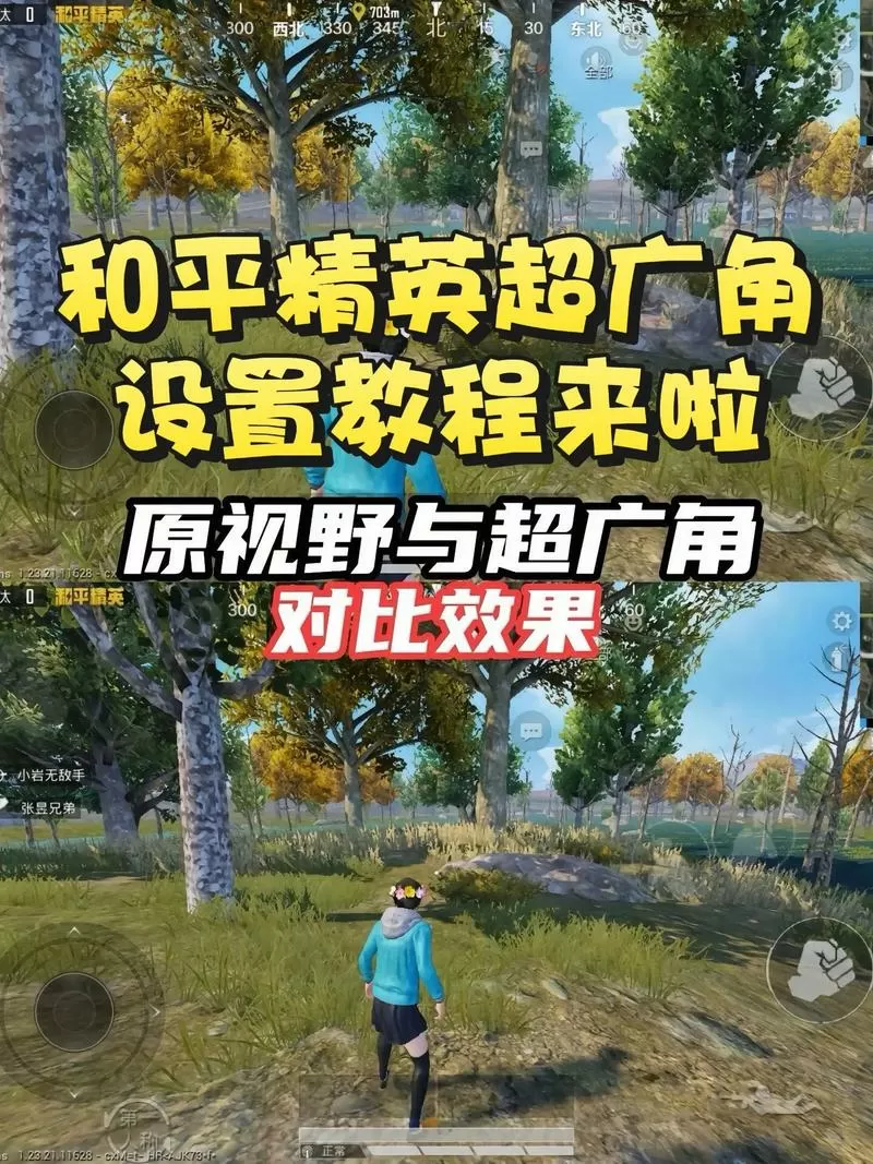 和平精英超广角怎么改