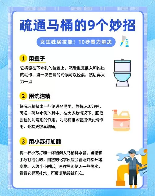 马桶堵了最快的办法怎么处理