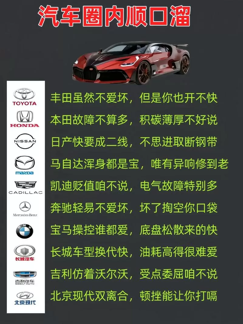 经典顺口溜
