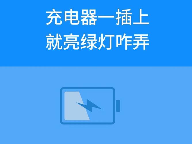 充电器一插上就亮绿灯咋弄