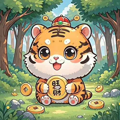 属虎招财好运微信头像