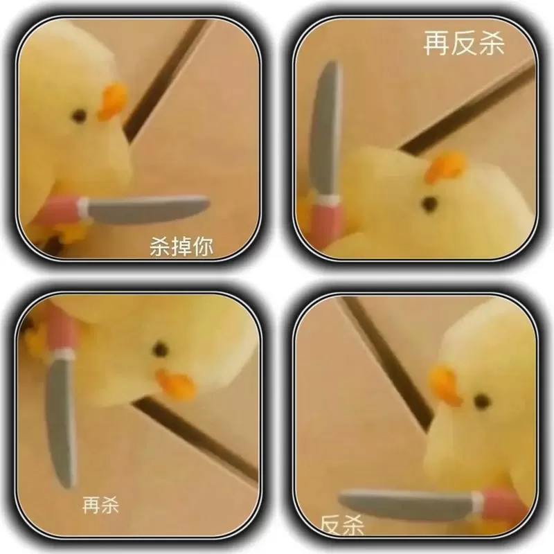 刀切小鸡搞笑图片表情包
