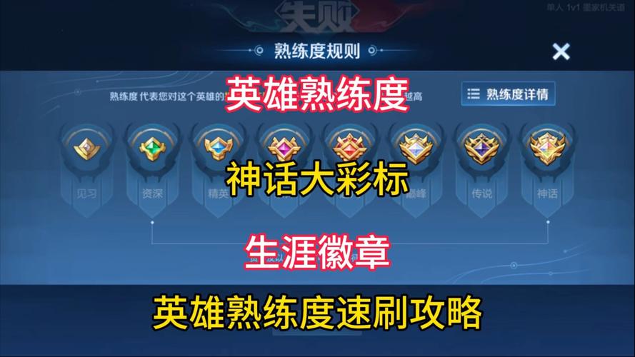 王者英雄熟练度怎么刷最快2025年的