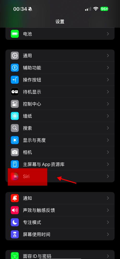 苹果手机设置语音唤醒siri的方法