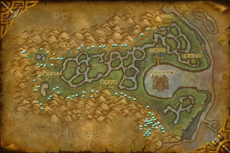 魔兽世界悲伤沼泽在哪