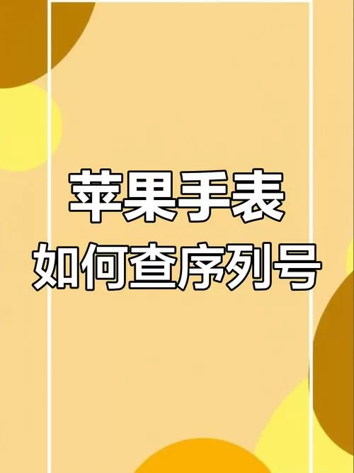 怎么查苹果手表序列号是不是正品
