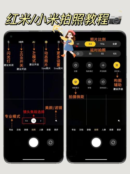 红米相机专业模式怎么调