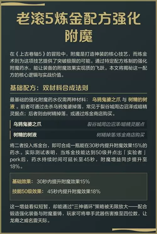 上古卷轴5附魔药水可以叠加吗截图