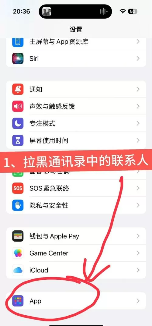 苹果手机怎么拉黑微信联系人截图