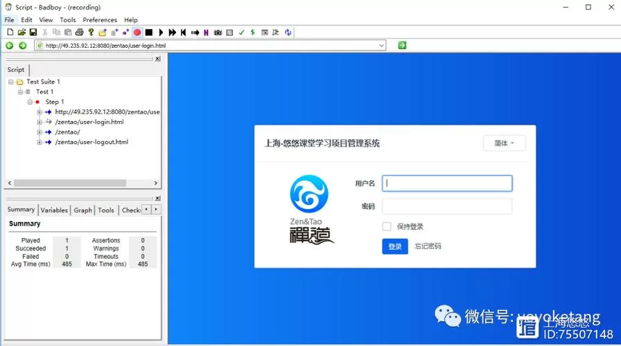 badboy录制脚本网站进不去