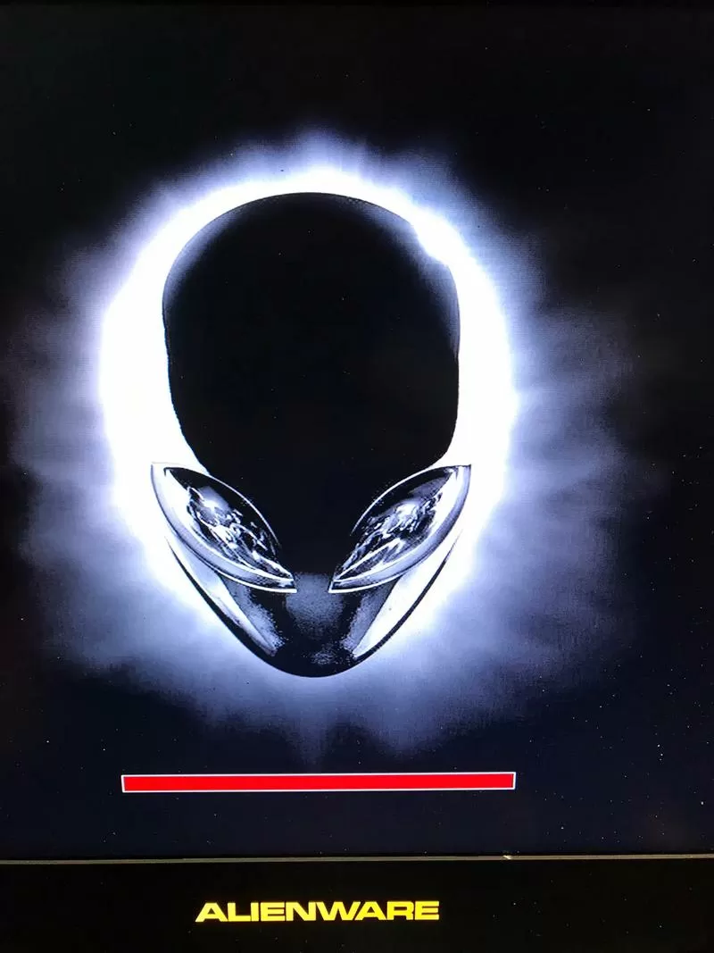 外星人开机卡logo画面
