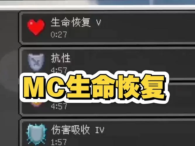 我的世界生命增加指令