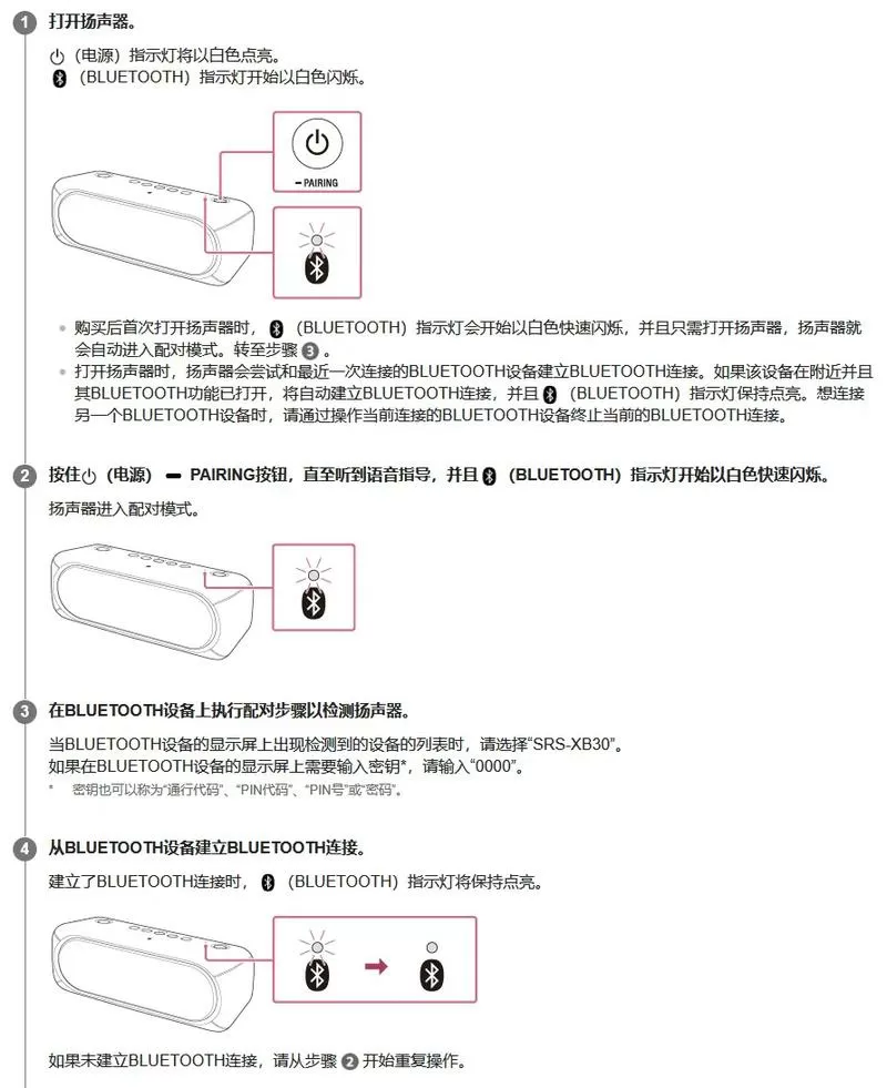 sony蓝牙音箱怎么重新配对新手机