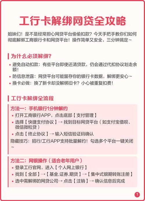 怎么解除银行卡与网贷平台的绑定
