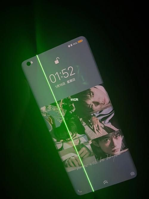 手机屏幕中间出现一条绿色竖线