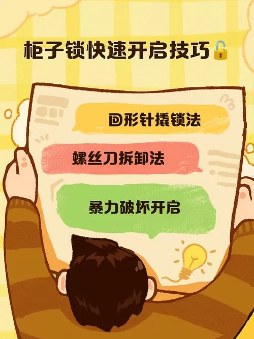 储物柜锁打开方法图解