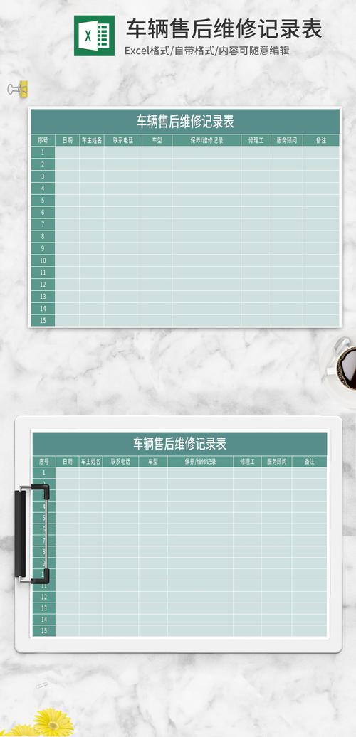 汽修厂维修表格电子版加速永久