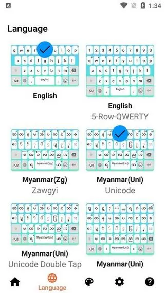 k keyboard myanmar
