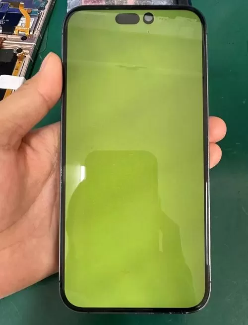 苹果手机屏幕绿光乱闪是什么